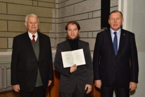 CONGRATULATION ON RECEIVING THE DIPLOMA OF THE CANDIDATE OF TECHNICAL SCIENCES